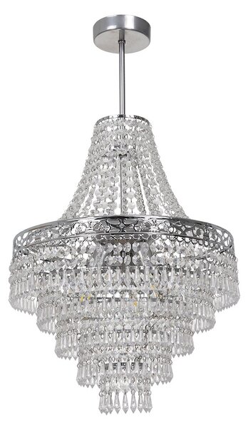 Lustr Coral, 1x křišťálové stínítko, ch