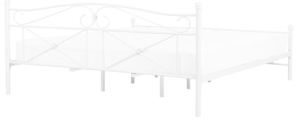 Postel Kov RODEZ 140 x 200 cm Bílá