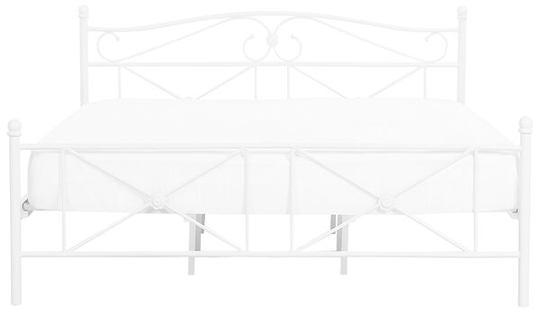 Postel Kov RODEZ 140 x 200 cm Bílá