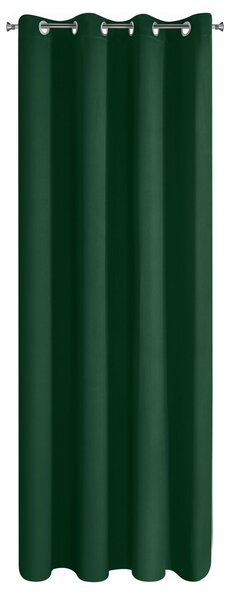 ZATEMŇOVACÍ ZÁVĚS NA KROUŽCÍCH LOGAN 140X270 CM TMAVĚZELENÁ