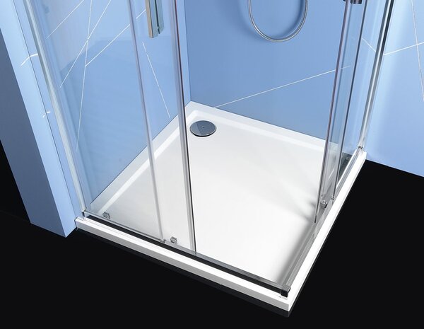 Polysan Polysan, EASY LINE čtvercová sprchová zástěna 800x800mm, čiré sklo, EL5215