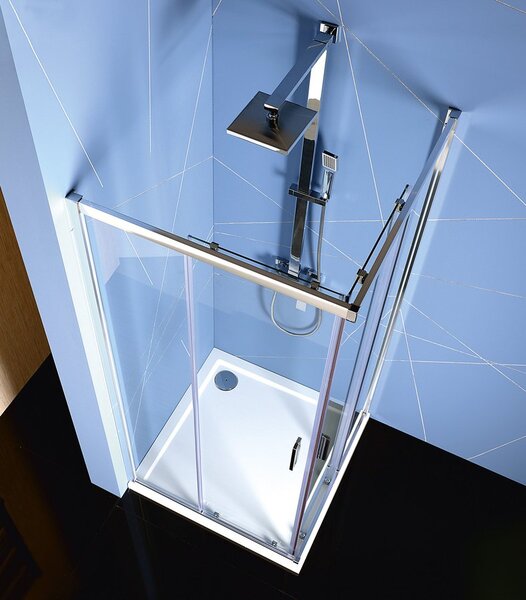 Polysan Polysan, EASY LINE čtvercová sprchová zástěna 800x800mm, čiré sklo, EL5215