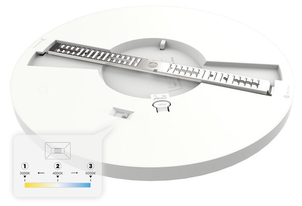 Stropní LED svítidlo Evora Round, 1x LED 18w, 3000-6000k, 3CCT, w