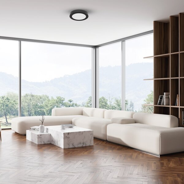 Stropní LED svítidlo Evora Round, 1x LED 6w, 3000-6000k, 3CCT, b