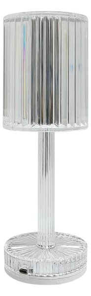 Stolní lampa Simple, 1x transparentní stínítko