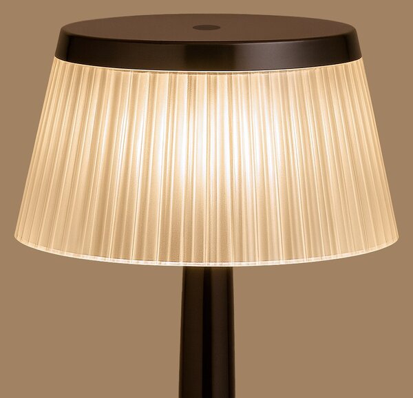 Stolní lampa Easy, 1x transparentní stínítko, b