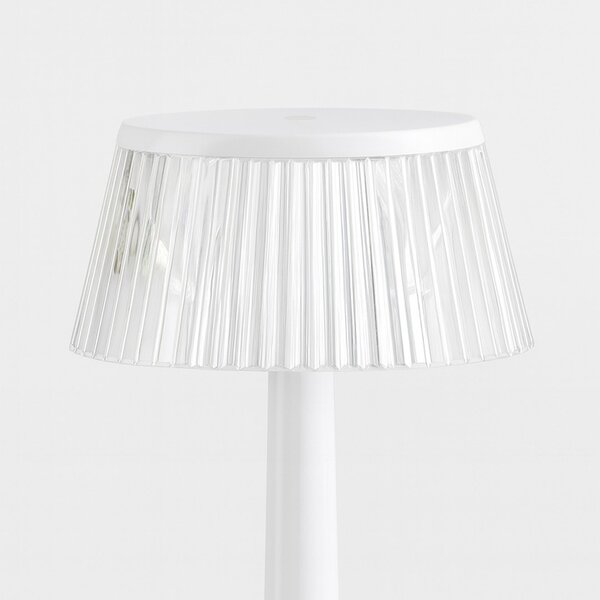 Stolní lampa Easy, 1x transparentní stínítko, w