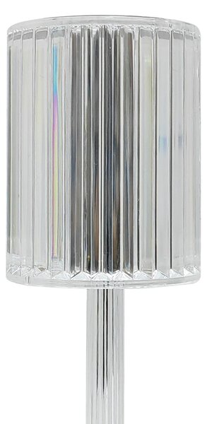 Stolní lampa Simple, 1x transparentní stínítko