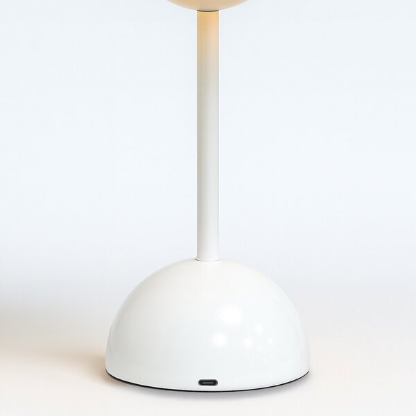 Stolní lampa Costa, 1x bílé stínítko, w