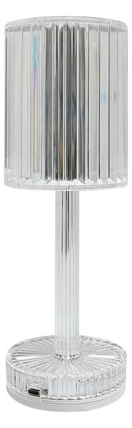 Stolní lampa Simple, 1x transparentní stínítko