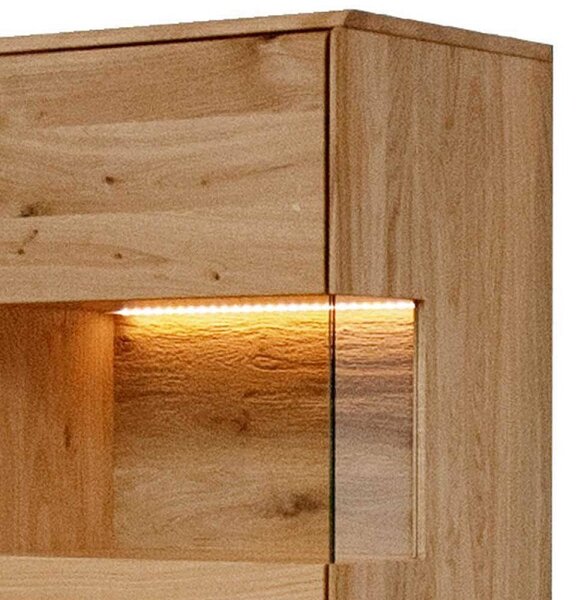 (3433) ERIDIA komoda divoký dub s LED osvětlením