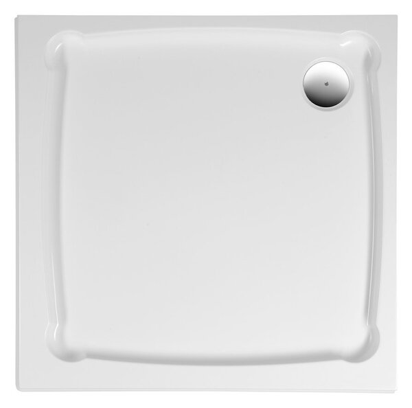 Gelco, DIONA sprchová vanička z litého mramoru, čtverec 90 x 90 x 7,5 cm, GD009