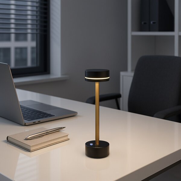 Stolní LED lampa Sam, 1x LED 5w, 3000k, b/g