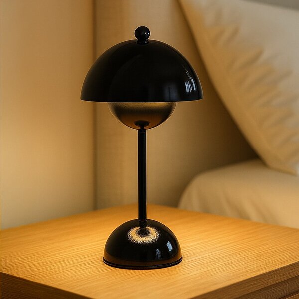 Stolní lampa Costa, 1x černé stínítko, b