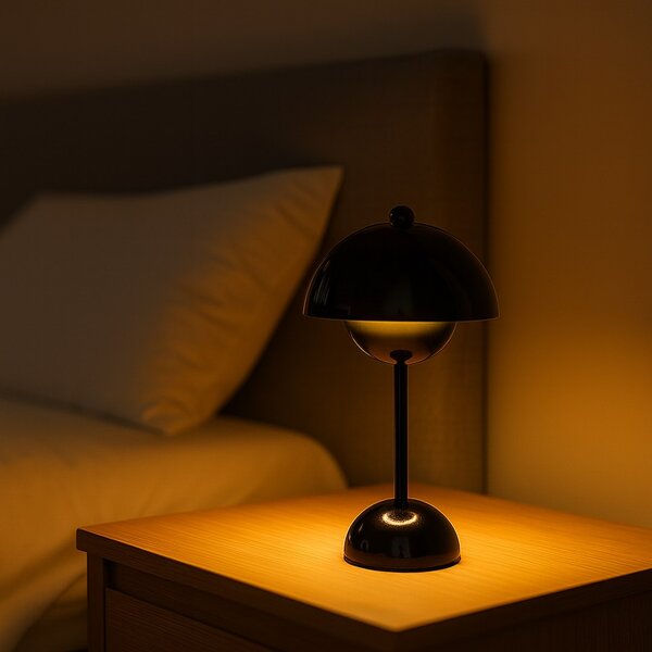 Stolní lampa Costa, 1x černé stínítko, b
