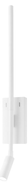 Nástěnné svítidlo Torch, 1x bílé kovové stínítko + 1x LED 3w, w