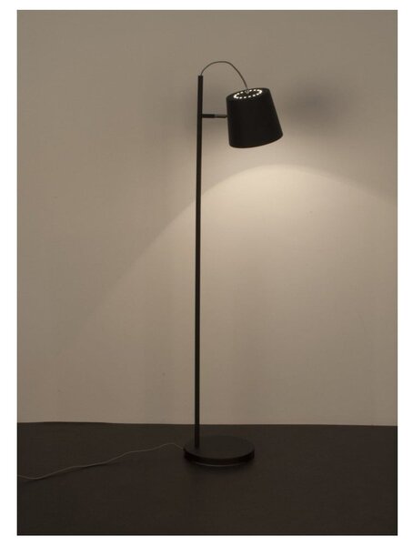 Černá stojací lampa Zuiver Buckle Head
