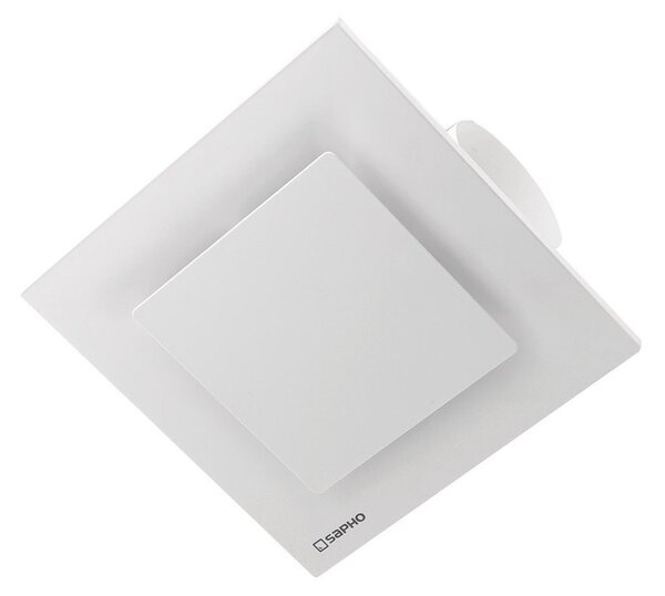 Sapho Sapho, TECTO koupelnový stropní ventilátor axiální, 20 W, potrubí 100mm, bílá, TC201