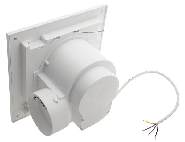 Sapho Sapho, TECTO koupelnový stropní ventilátor axiální, 20W, potrubí 100mm, bílá, časovač, TC202