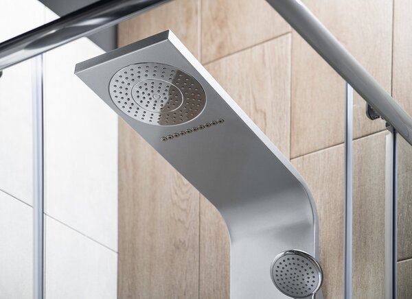 Aqualine Aqualine, TUSA sprchový panel s baterií, 1400 mm, hliník, SL680