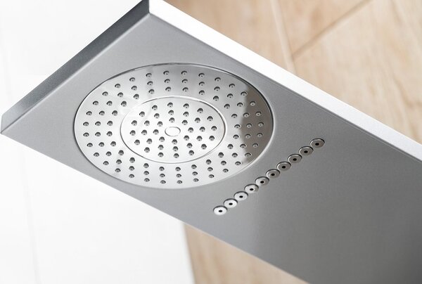 Aqualine Aqualine, TUSA sprchový panel s baterií, 1400 mm, hliník, SL680