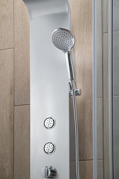 Aqualine Aqualine, TUSA sprchový panel s baterií, 1400 mm, hliník, SL680
