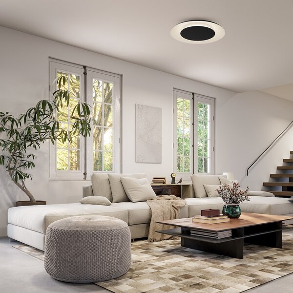 Stropní LED svítidlo Piattino, 1x LED 30w, 3000-6000k, b/w
