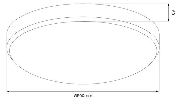 Stropní LED svítidlo Maya, 1x LED 36w, 4000k, b