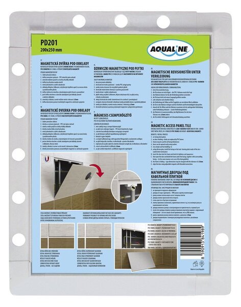 Aqualine Aqualine, Magnetická dvířka pod obklady 300x300, PD305
