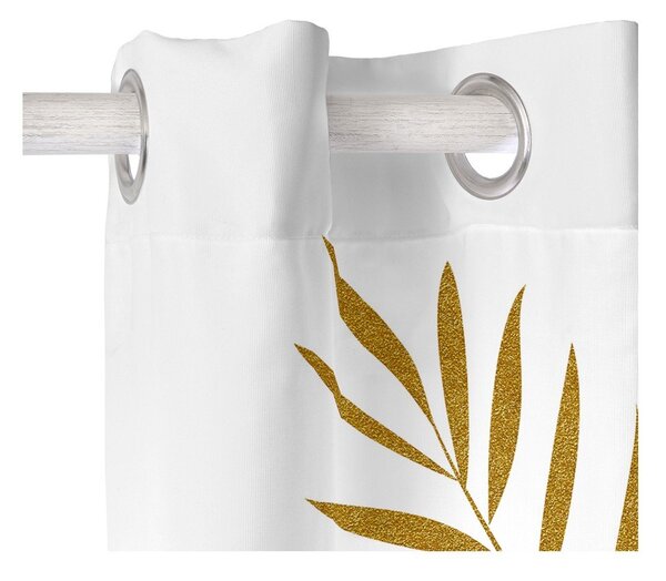 Bílý závěs 140x300 cm Foliage – Blanc