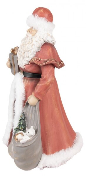 Figurine Santa Clause v červeném obleku s dárky – 31 cm