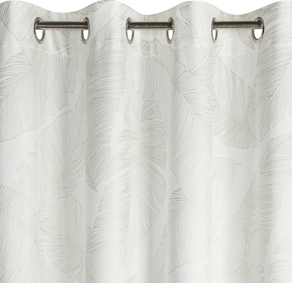 ZATEMŇOVACÍ ZÁVĚS NA KROUŽCÍCH LIMITED COLLECTION LUNA2 140X250 CM BÍLÁ