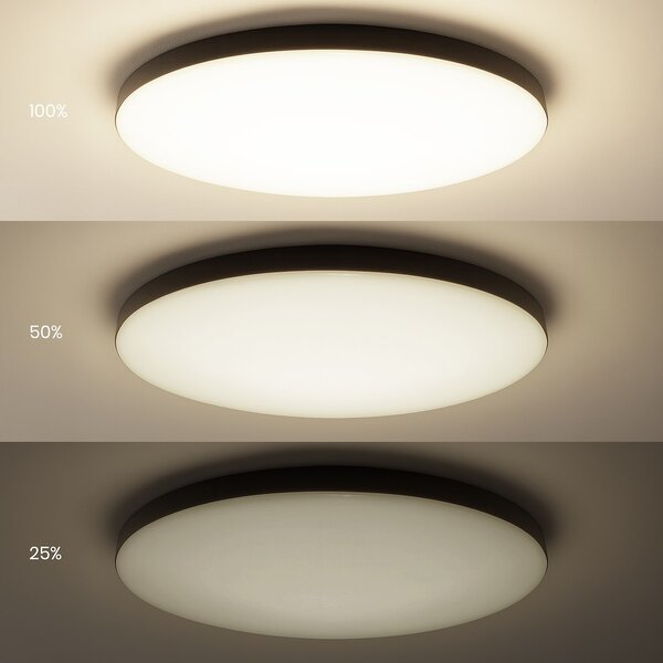 Stropní LED svítidlo Siena, 1x LED 80w, 3000-6000k, 3CCT, b, s ovladačem