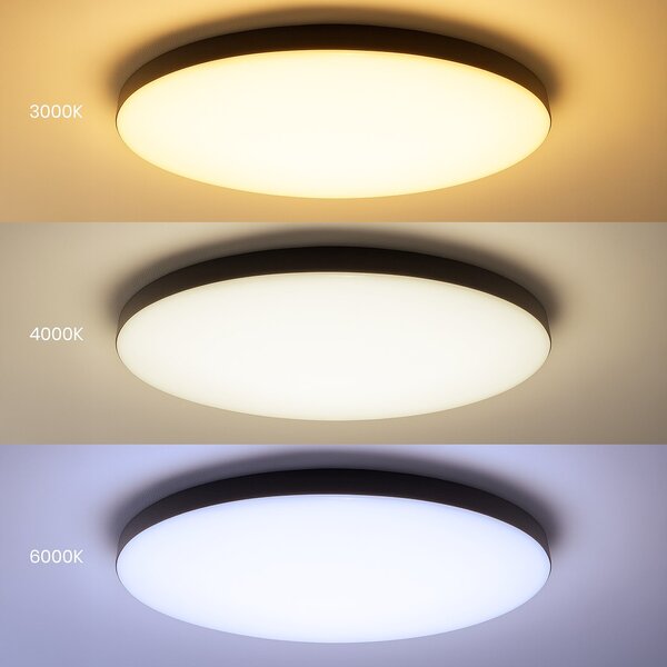 Stropní LED svítidlo Siena, 1x LED 80w, 3000-6000k, 3CCT, b, s ovladačem
