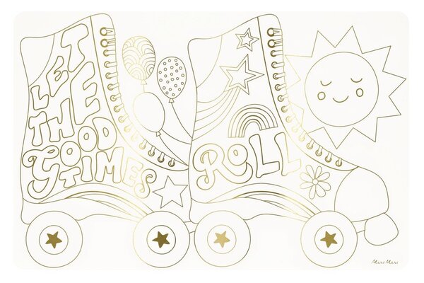 Papírová prostírání v sadě 8 ks 28x42.5 cm Happy Icons – Meri Meri