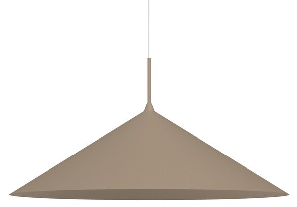 Závěsné svítidlo Capital, 1x tmavě obéžové kovové stínítko, (fi 60cm), be