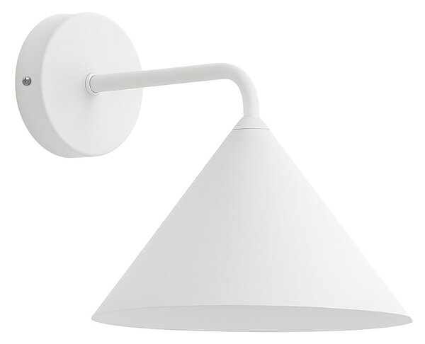 Nástěnné svítidlo Capital, 1x bílé kovové stínítko, (fi 21cm), w