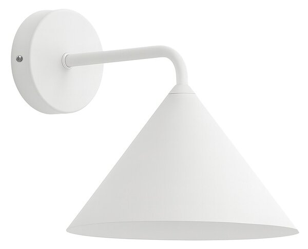 Nástěnné svítidlo Capital, 1x bílé kovové stínítko, (fi 21cm), w