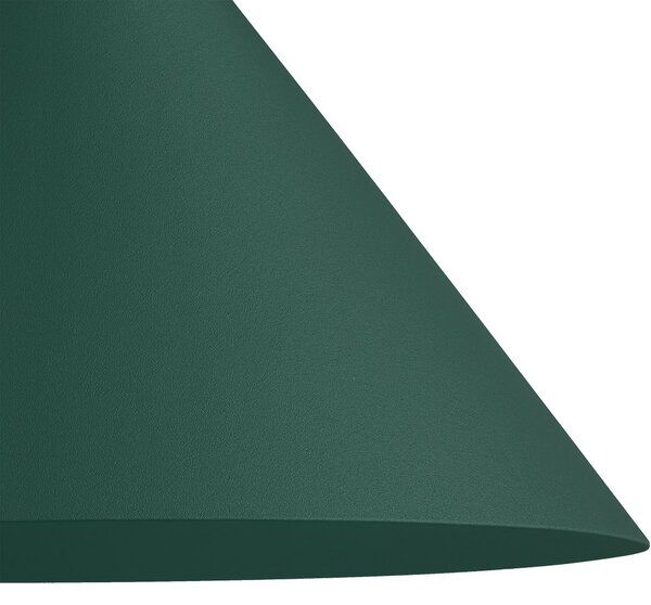 Nástěnné svítidlo Capital, 1x zelené kovové stínítko, (fi 21cm), gr