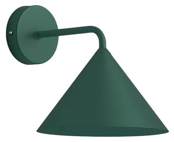 Nástěnné svítidlo Capital, 1x zelené kovové stínítko, (fi 21cm), gr