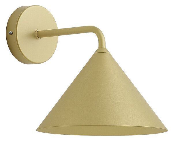 Nástěnné svítidlo Capital, 1x zlaté kovové stínítko, (fi 21cm), g