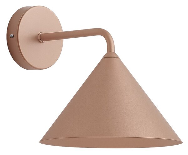Nástěnné svítidlo Capital, 1x kovové stínítko v barvě růžové zlato, (fi 21cm), rg