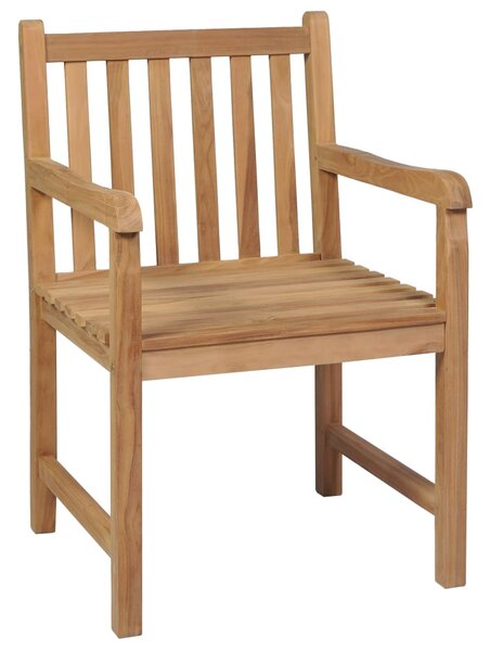 Zahradní židle 2 ks zelené podušky masivní teak 3062750
