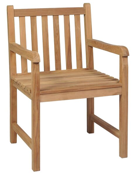 Zahradní židle 2 ks béžové podušky masivní teak 3062748