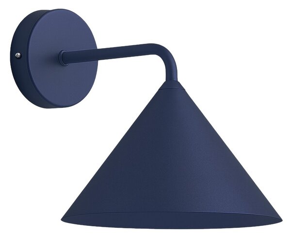 Nástěnné svítidlo Capital, 1x tmavomodré kovové stínítko, (fi 21cm), db