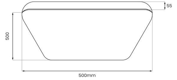 Stropní LED svítidlo Nemo, 1x LED 36w, 4000k, b