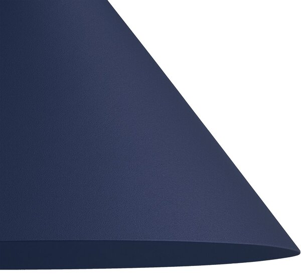Nástěnné svítidlo Capital, 1x tmavomodré kovové stínítko, (fi 21cm), db