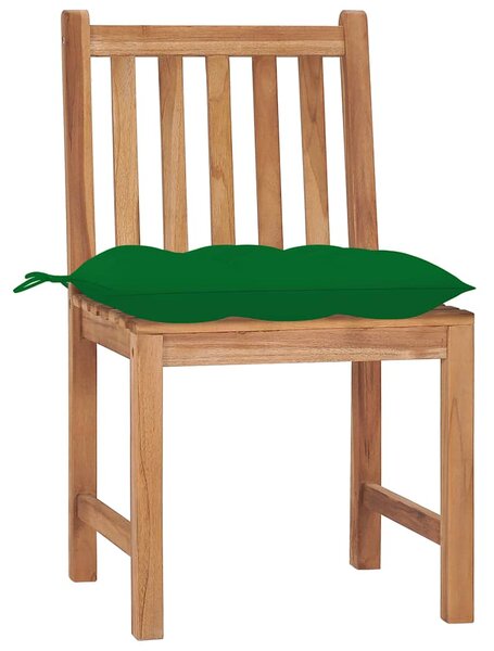 Zahradní židle s poduškami 2 ks masivní teak 3062936