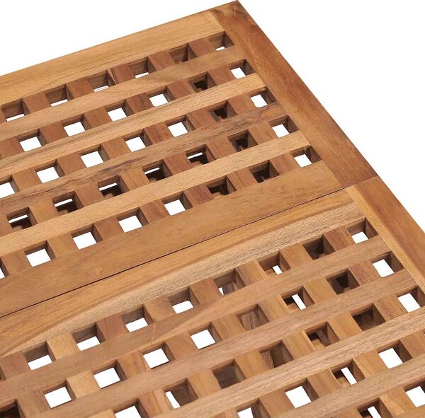3dílný skládací zahradní jídelní set s poduškou masivní teak 3063200