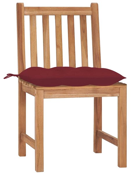 Zahradní židle s poduškami 2 ks masivní teak 3062940